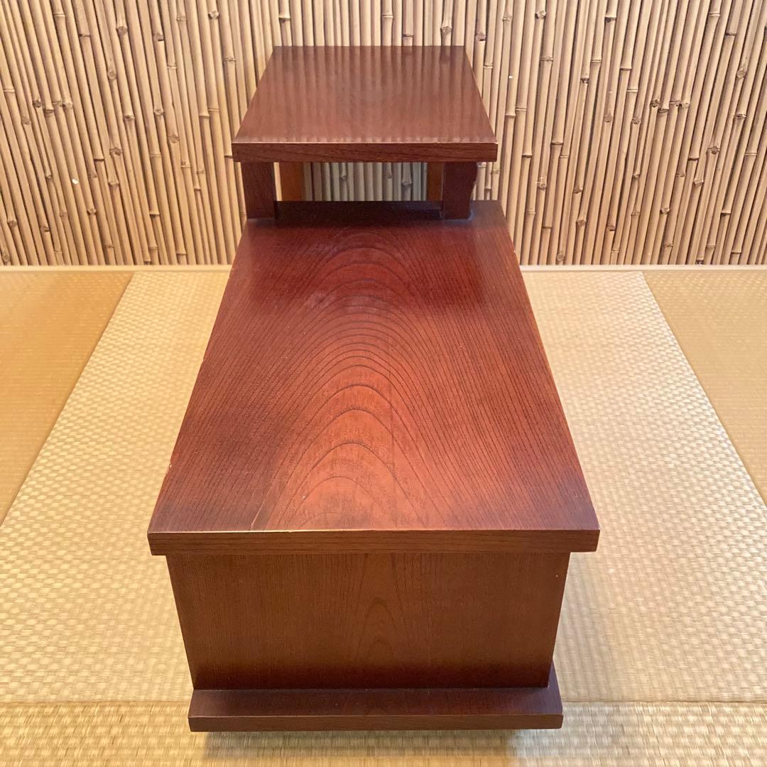 和風 和室 床の間 飾り台 天然木目 コンパクト 車中泊和室化