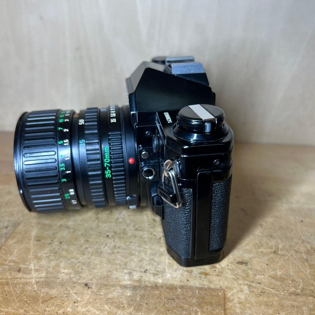 Canon AE-1ブラック+FD 35-70 f3.5-4.5 完動美品