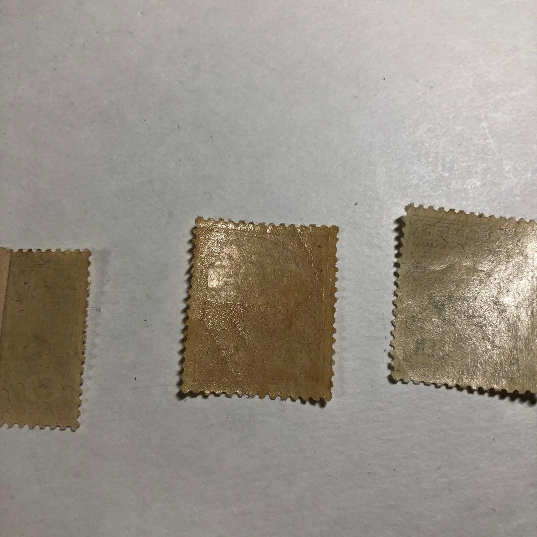 12586 新大正毛紙切手セット 5, 7, 25, 30 SEN