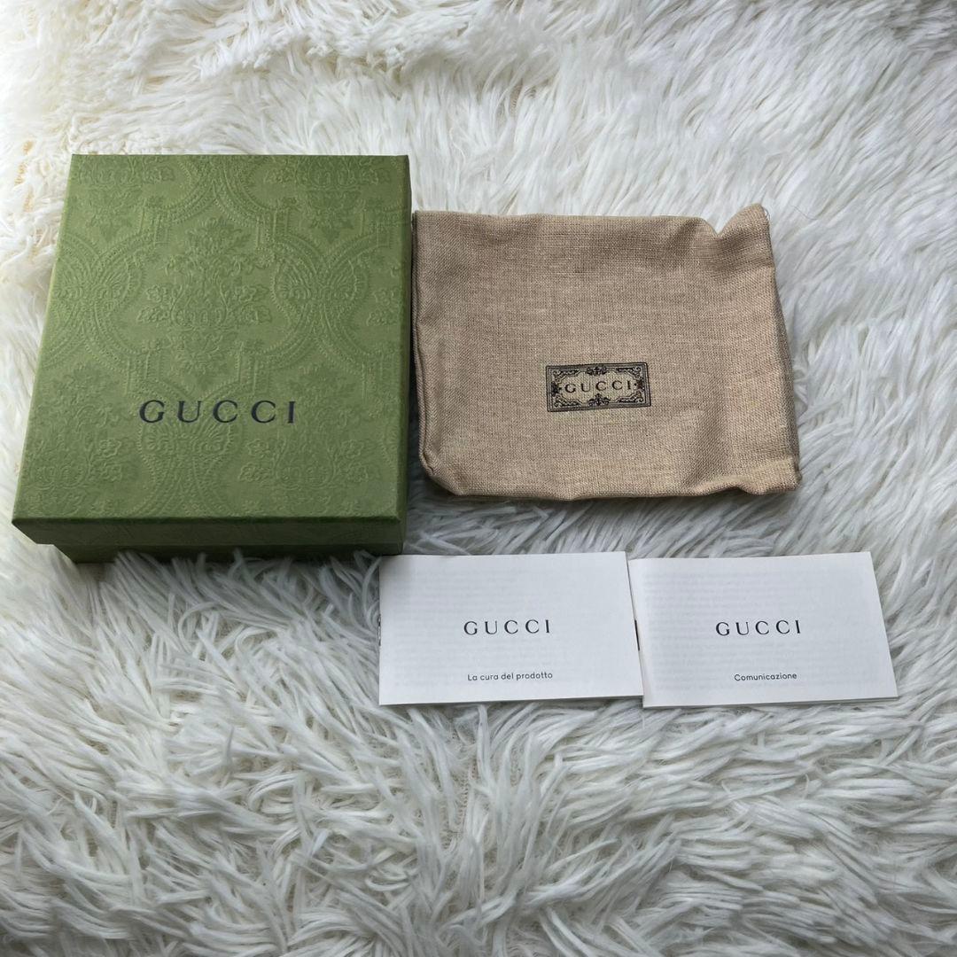 【✨現行品✨】グッチ　ggマーモント 三つ折り財布　グレー