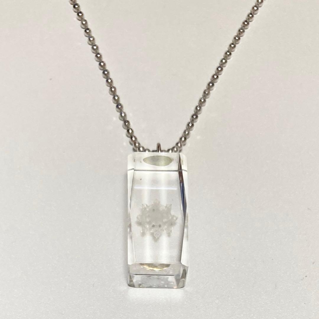 真如苑 仏法輪 クリスタルガラス 3Dシルバー ネックレス ペンダントトップ