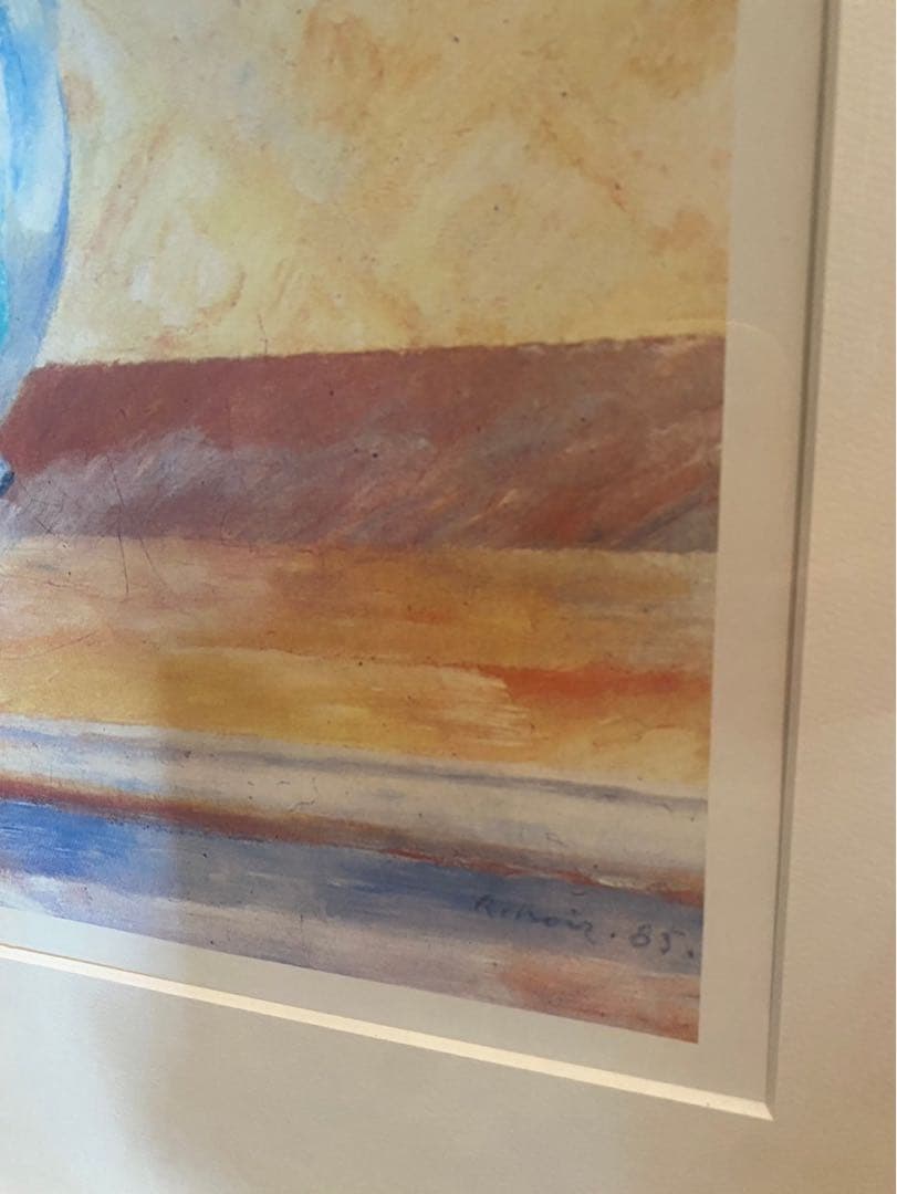 ピエール=オーギュスト・ルノワール 花のある静物 インテリア 額縁