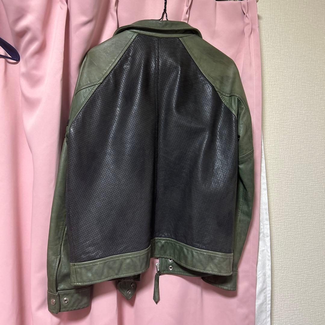 Schottパンチングレザーライダース