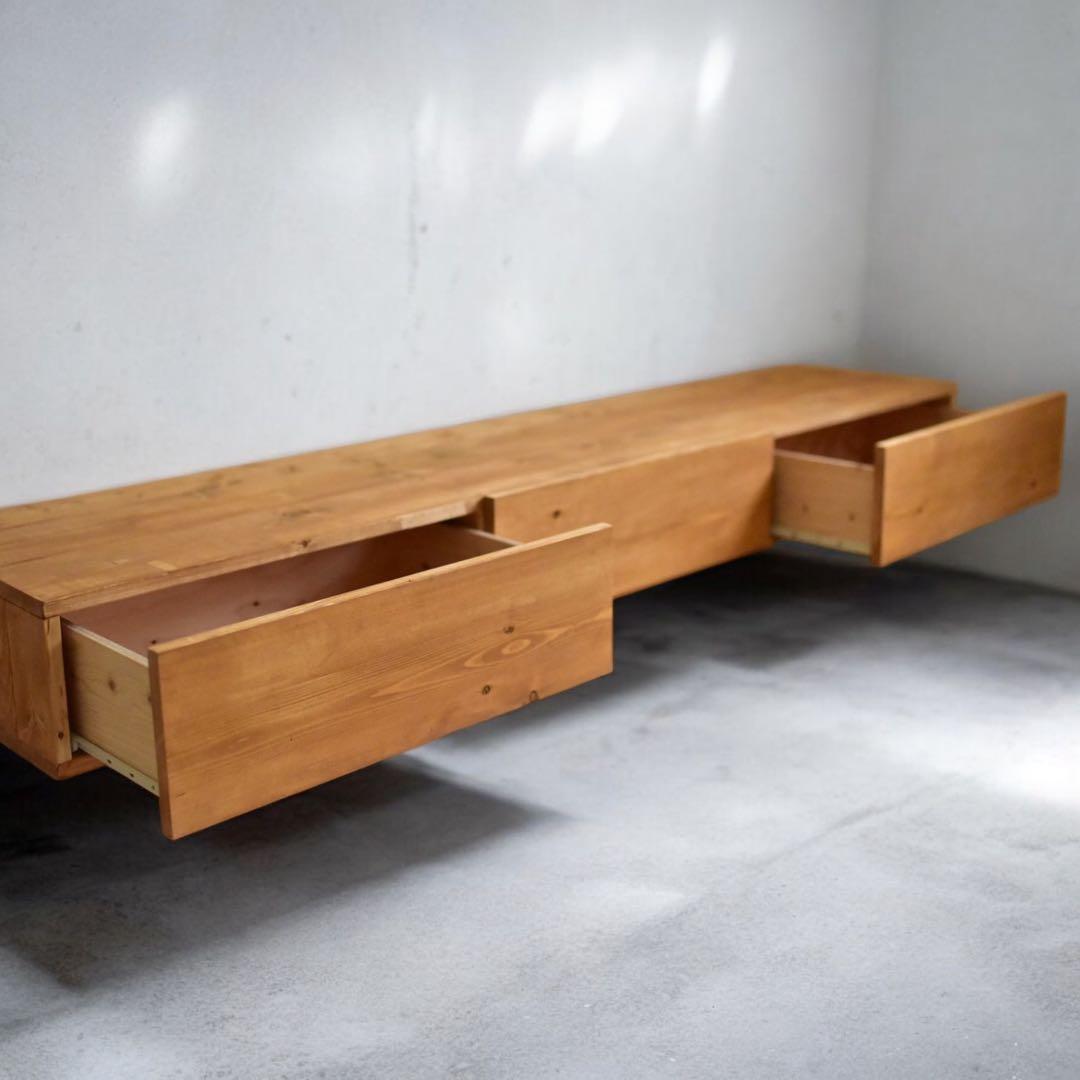 1台限定！直ぐに発送！】180㎝オーク色テレビボード　無垢