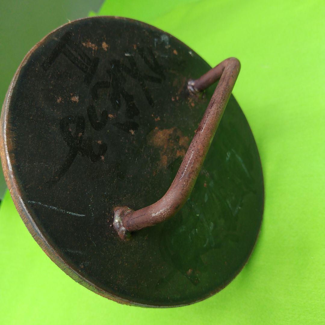 プロ用、お好み焼き押さえ手持ち付き鉄板厚12ミリ、