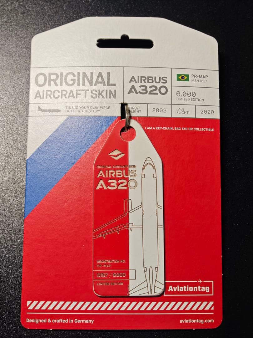 TAM航空 Aviationtag A320 2等分コンビ色