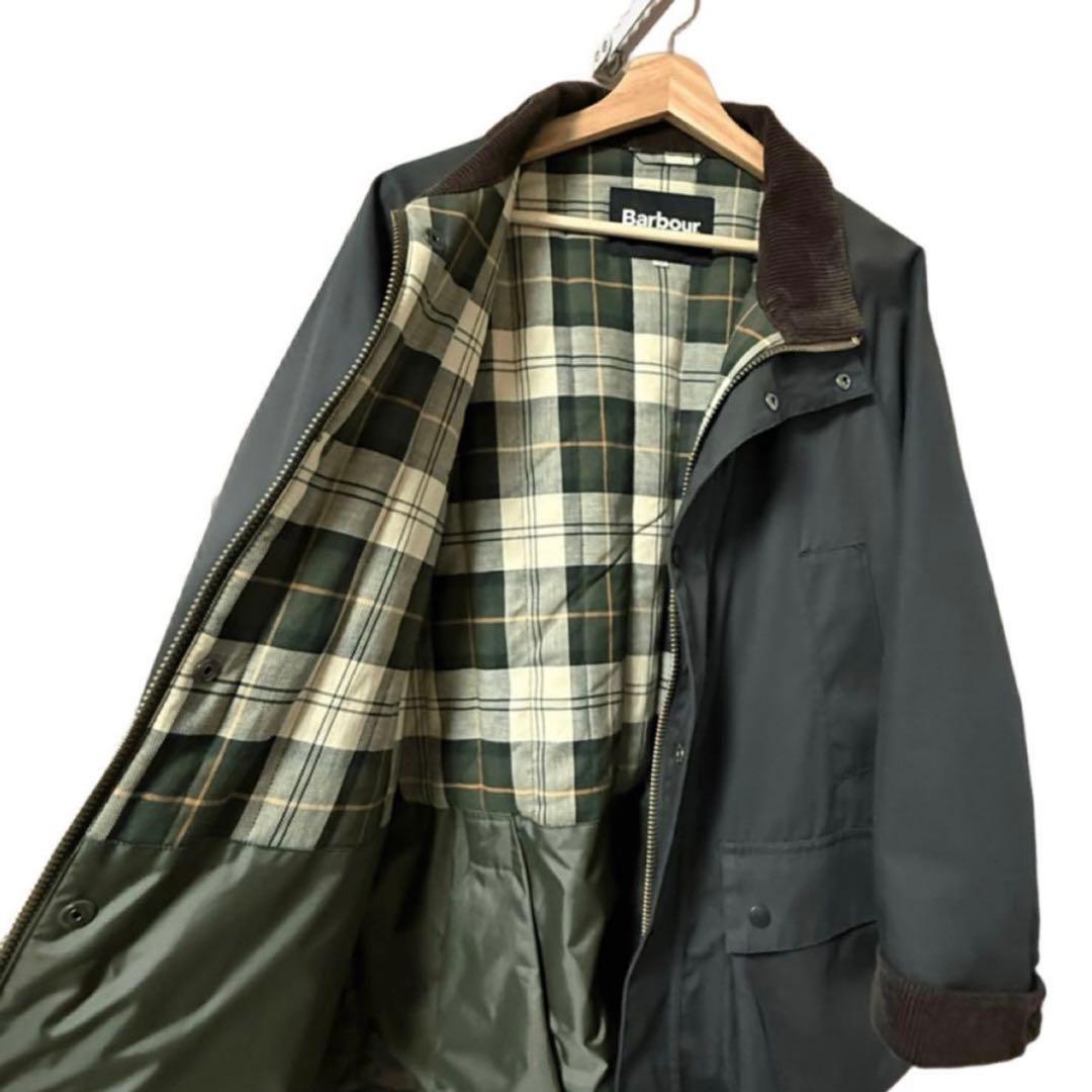 未使用級 Barbour 別注 38 カーキ ノンワックス ビデイル 24AW