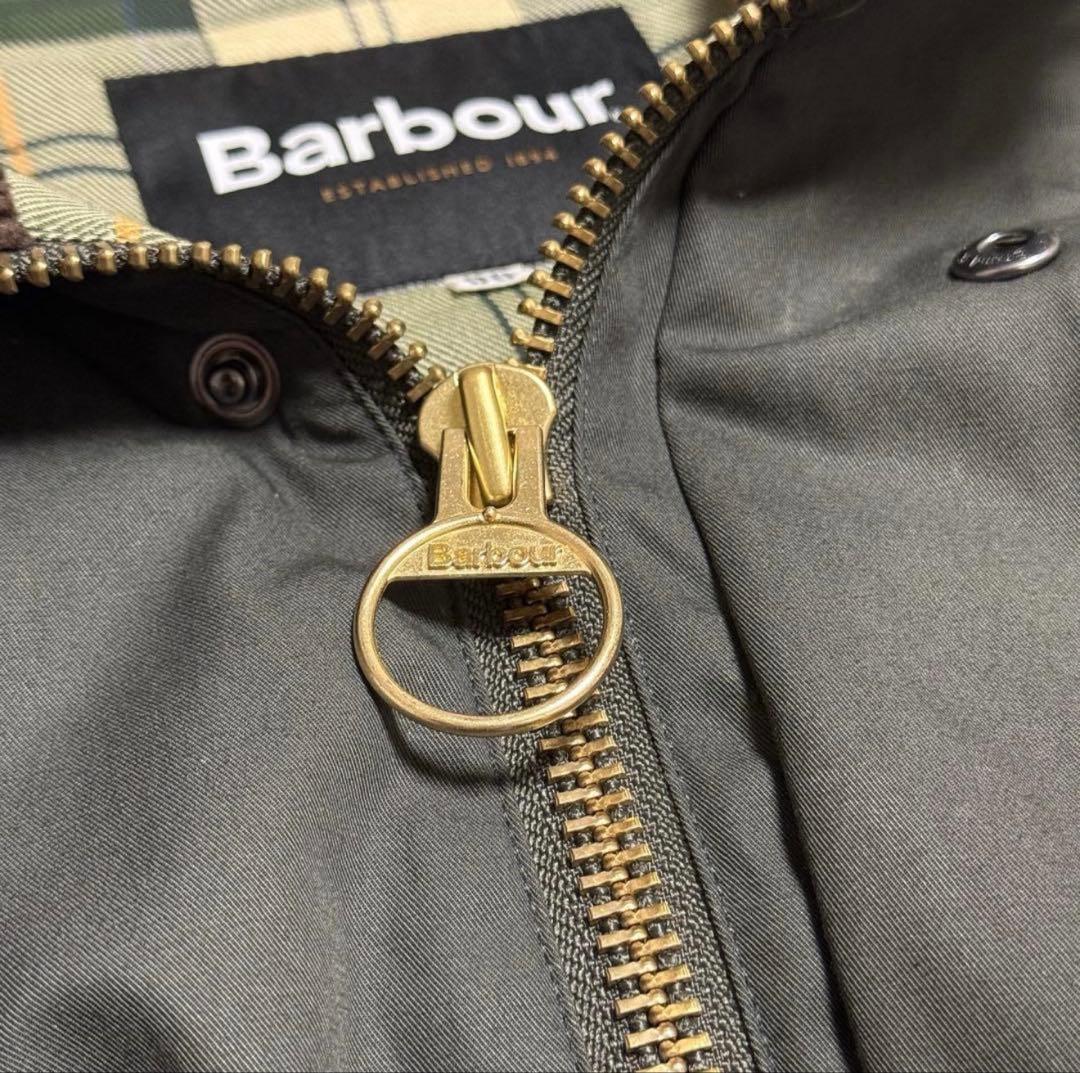 未使用級 Barbour 別注 38 カーキ ノンワックス ビデイル 24AW