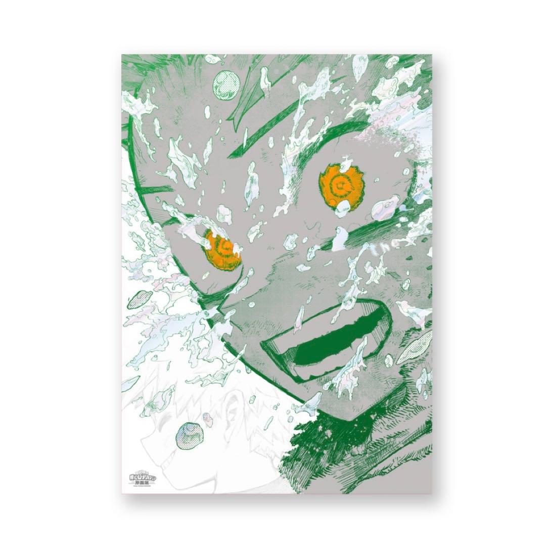 僕のヒーローアカデミア　原画展　アートポスター　緑谷出久　爆豪勝己