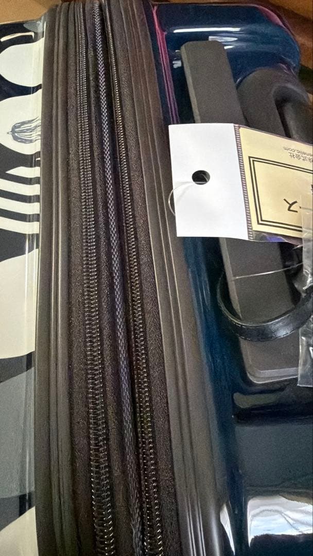 新品 送料込 ムーミン スーツケースMドットネイビー