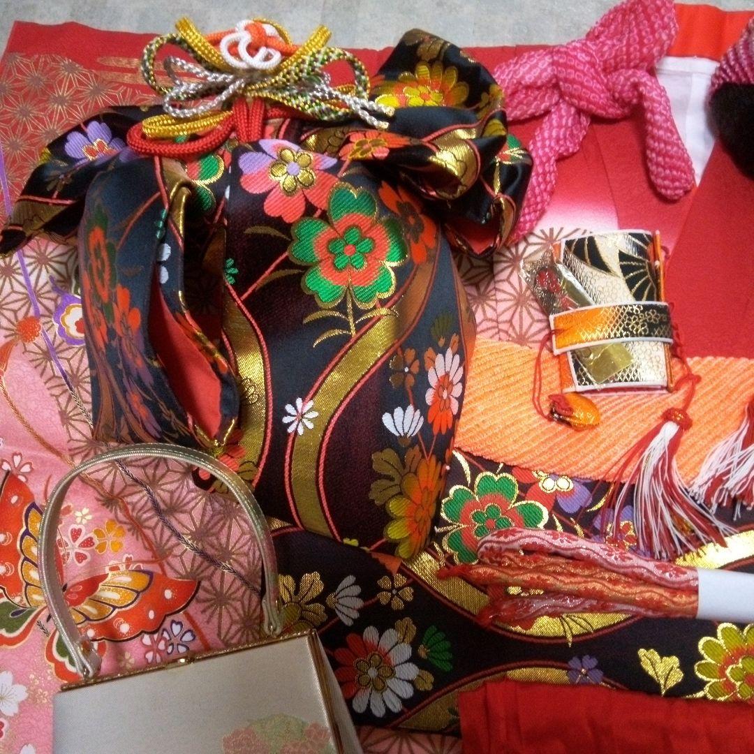 美品【七五三7歳用～ハーフ成人式】振袖フルセット