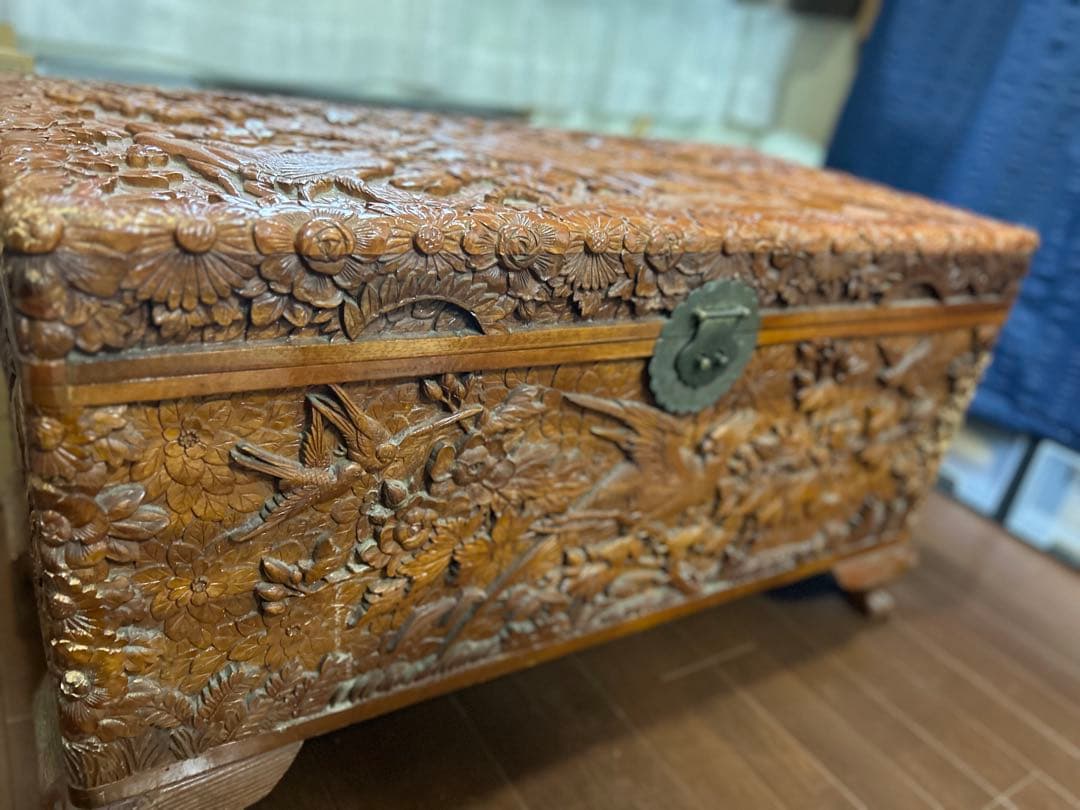 中国　アンティーク家具　大型収納ボックス