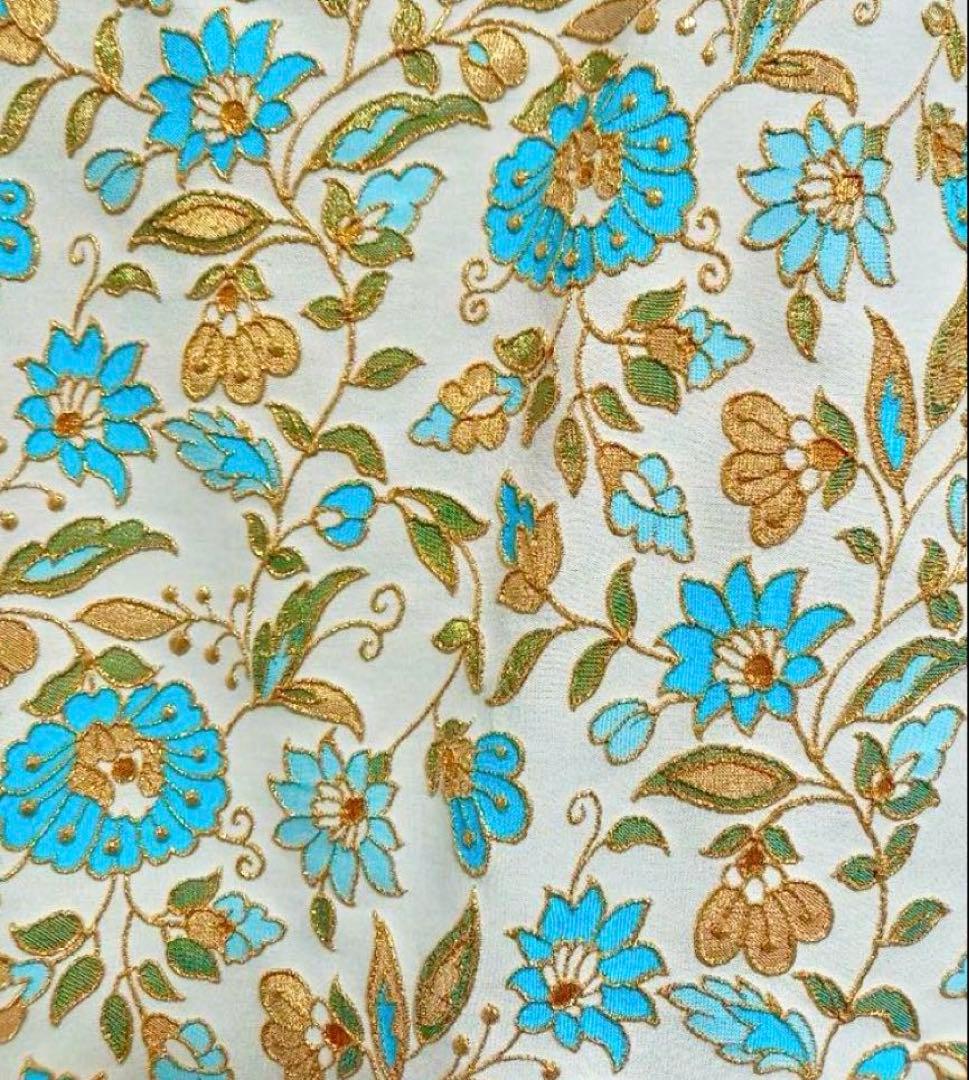 dries van noten 刺繍花柄タイトスカート