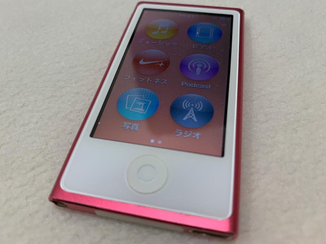 【美品】Apple iPod nano 第7世代 16GB ピンク