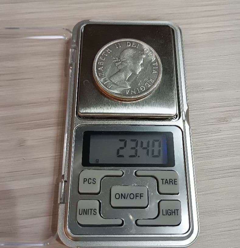 1958年カナダ ブリティッシュコロンビア州建国100周年 1ドル銀貨