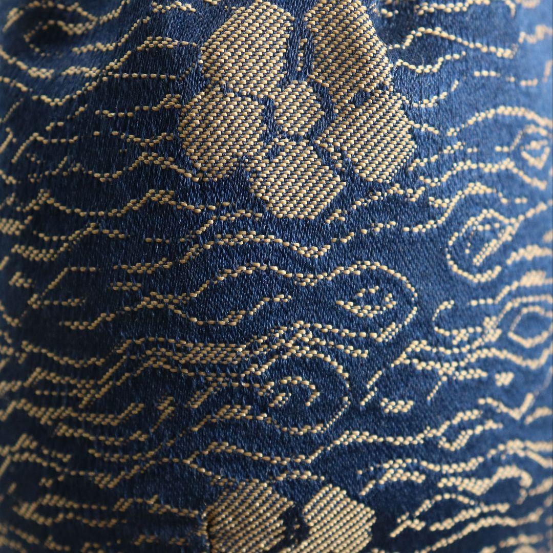 加藤唐三郎作 古瀬戸 肩衝茶入 波上梅緞子 茶道具 共箱　C806　N1