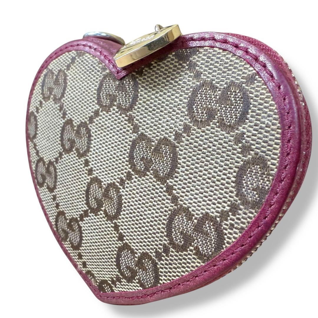 GUCCI グッチ ケース ハート GGキャンバス ベージュ 152615