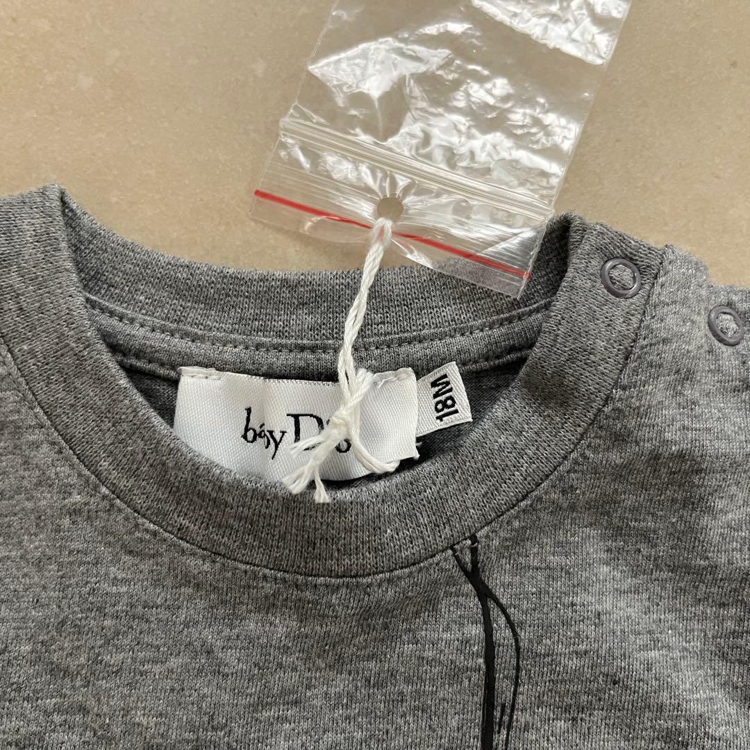 【新品未使用】Baby Dior ベビーディオール グレー Tシャツ 80cm