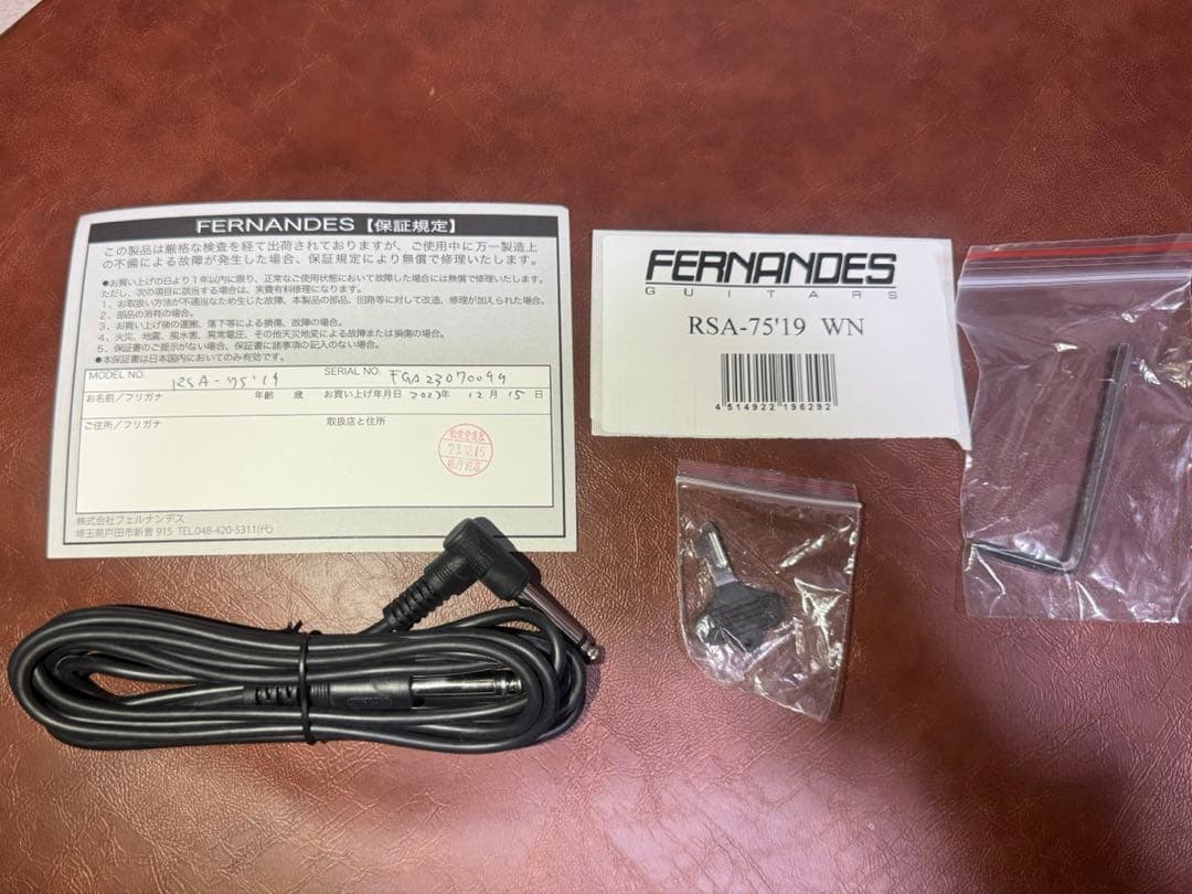 Burny(FERNANDES)RSA-95 セミアコ