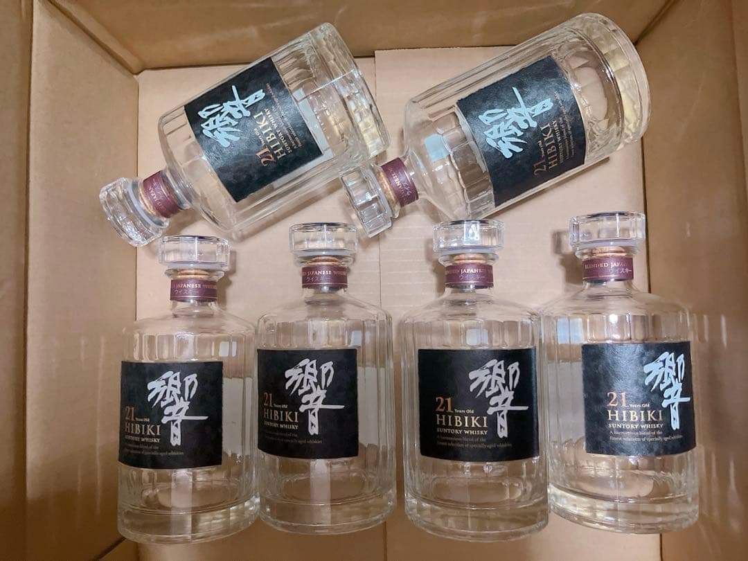 響21年　ウイスキー　空瓶6本
