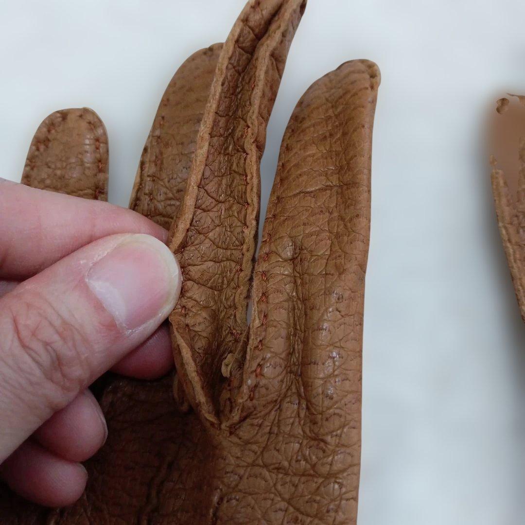 値下げ　ペッカリー製手袋　英国製ビンテージ