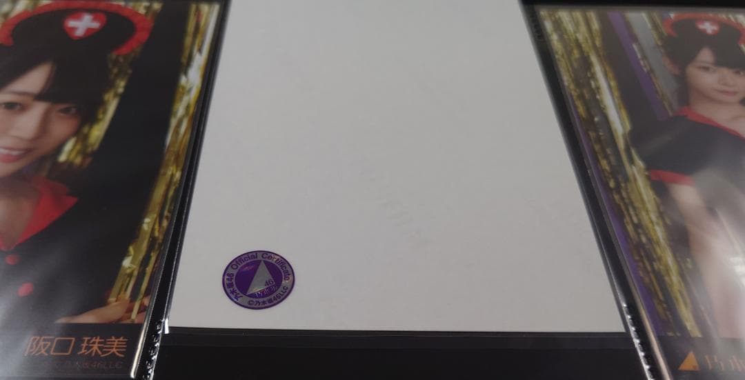 阪口珠美 直筆サイン 生写真 乃木坂46