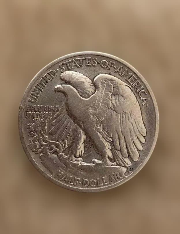 ウォーキングリバティ　1917年　銀貨　アメリカ　ハーフダラー　リバティ