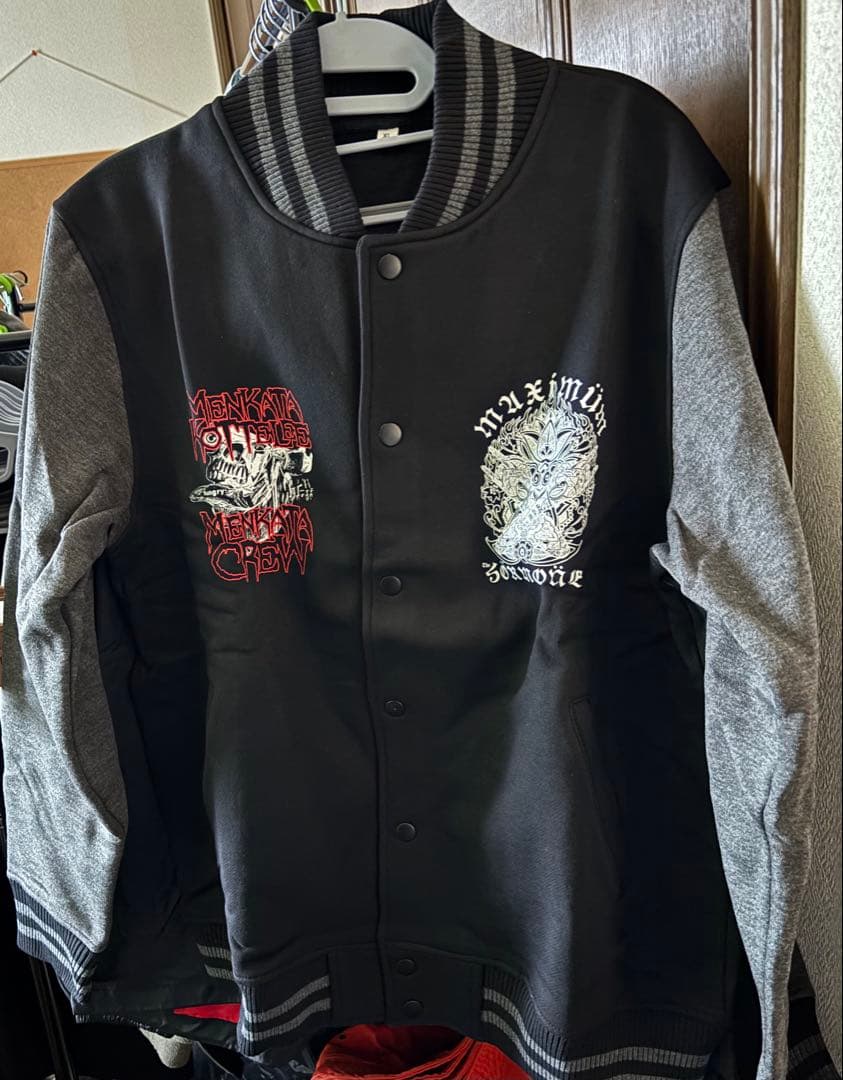 新品 メンカタスウェット スタジャン XLグレー黒 マキシマム ザ ホルモン