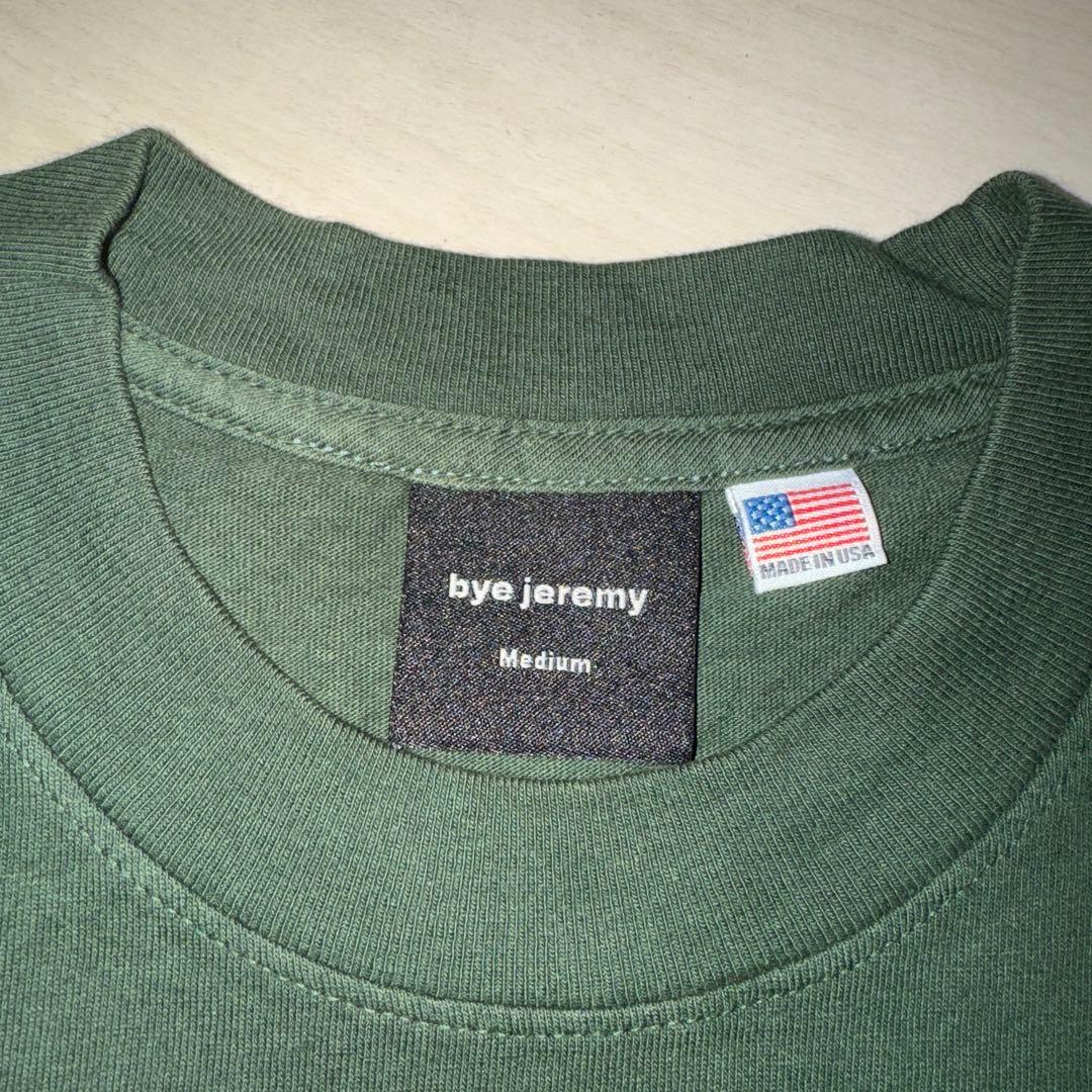 bye jeremy Tシャツ Mサイズ green × purple