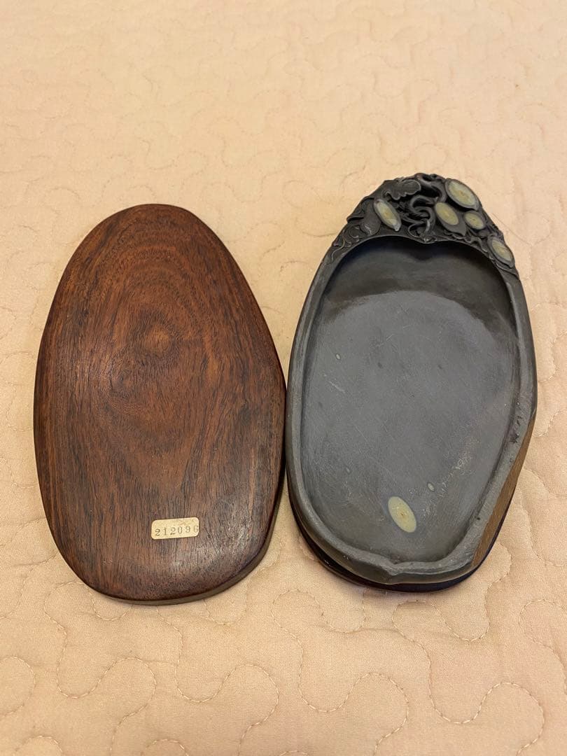 硯③値下げ【新品未使用】端渓硯（麻子坑、眼入）