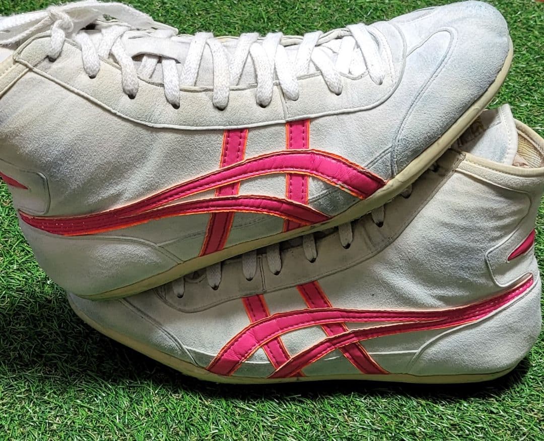 ASICS レスリングシューズ ホワイト/ピンク