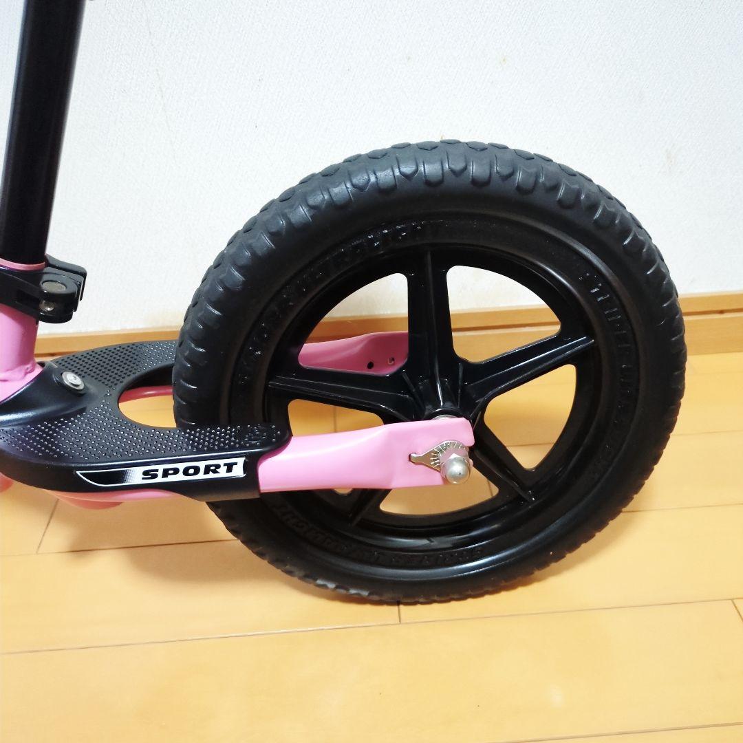 ✨美品✨ STRIDER ストライダーSPORT12 ピンク箱 取説 延長ポール