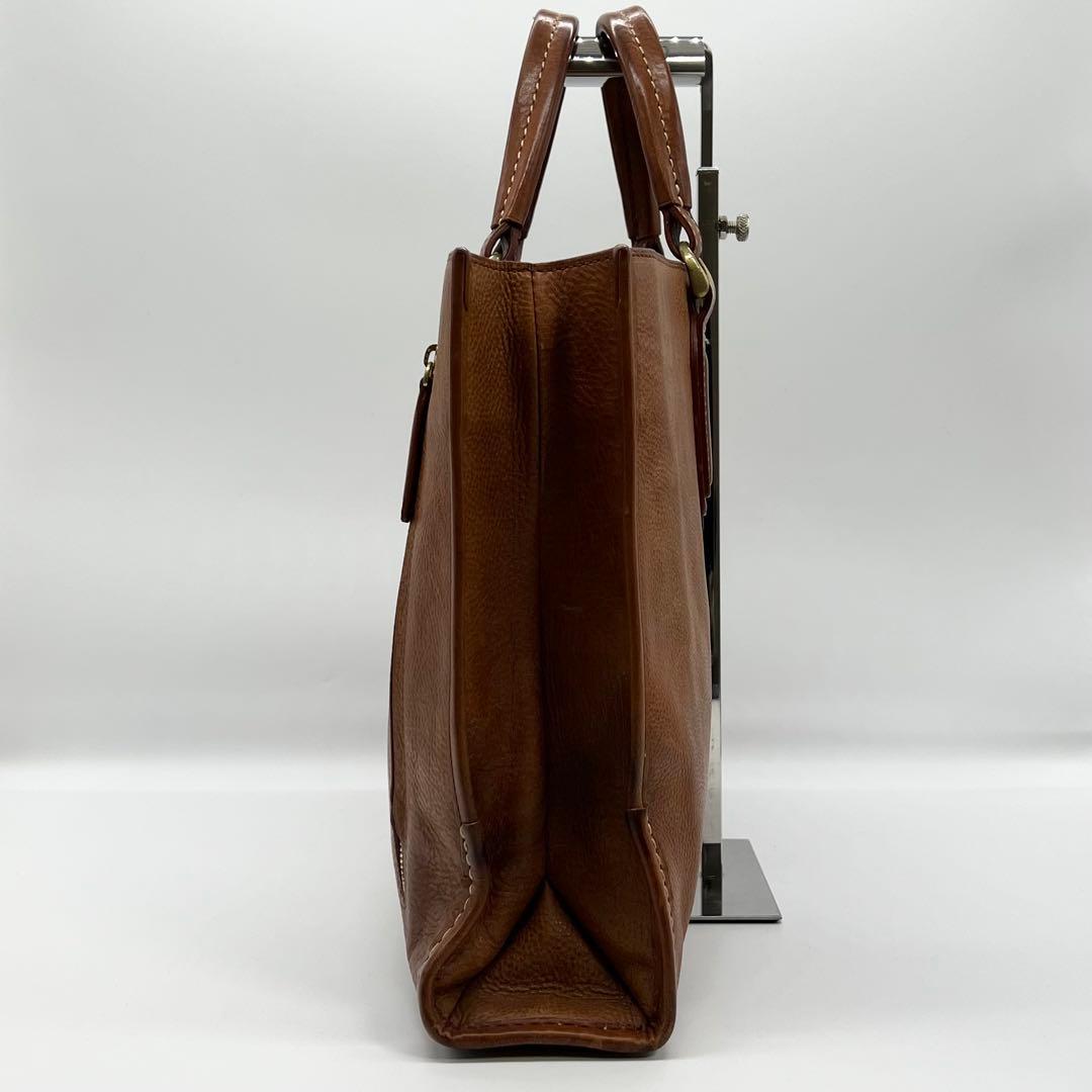 土屋鞄　ビジネスバッグ　ウルバーノ　シティトート　レザー　ブラウン　A4可