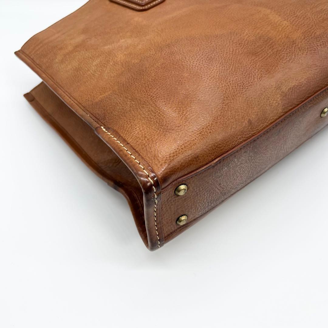 土屋鞄　ビジネスバッグ　ウルバーノ　シティトート　レザー　ブラウン　A4可