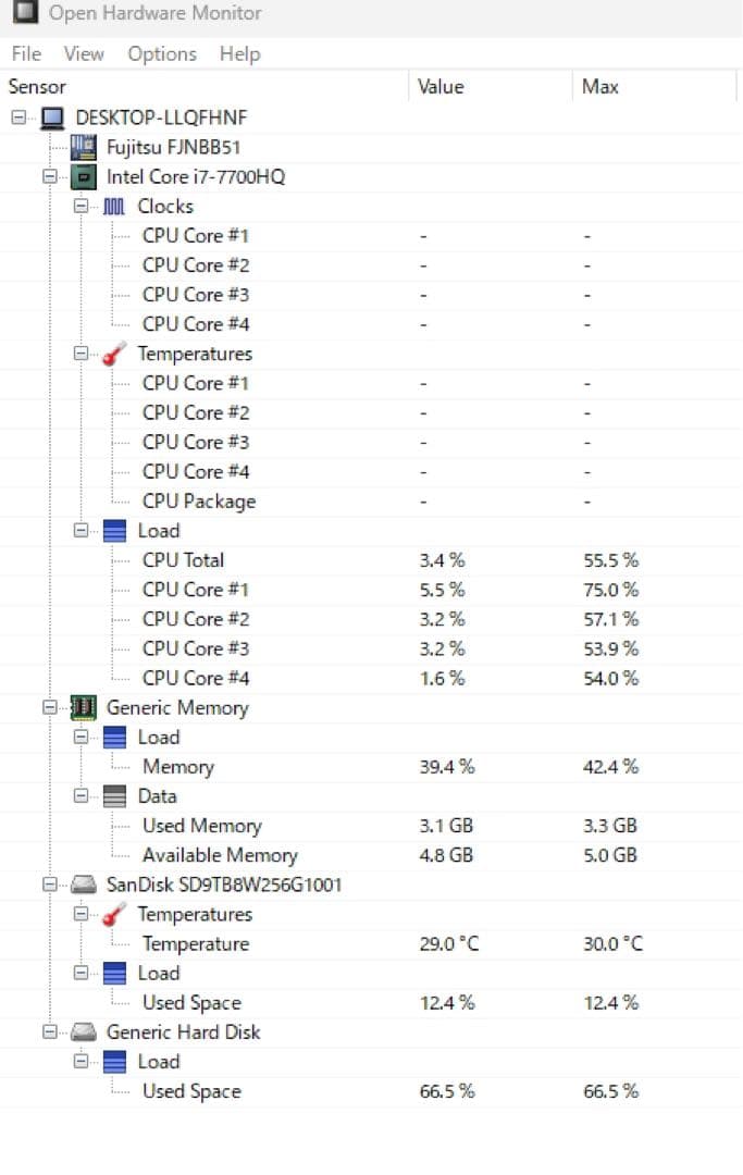 富士通 AH50 i7-7700HQ Windows11 SSD256G