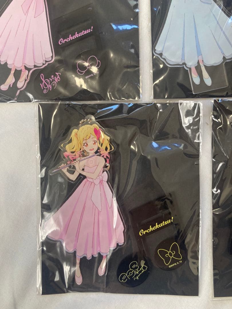 値下げ オケカツ　アクリンバッジスタンドキーホルダー　5個