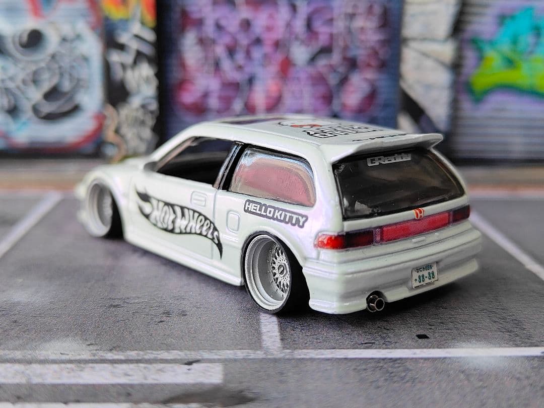 ホットウィールカスタム ホンダ シビック EF9 パープルパール☆トミカ改造