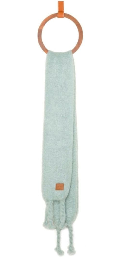 LOEWE・ロエベ ◆ミントグリーン フリンジマフラー