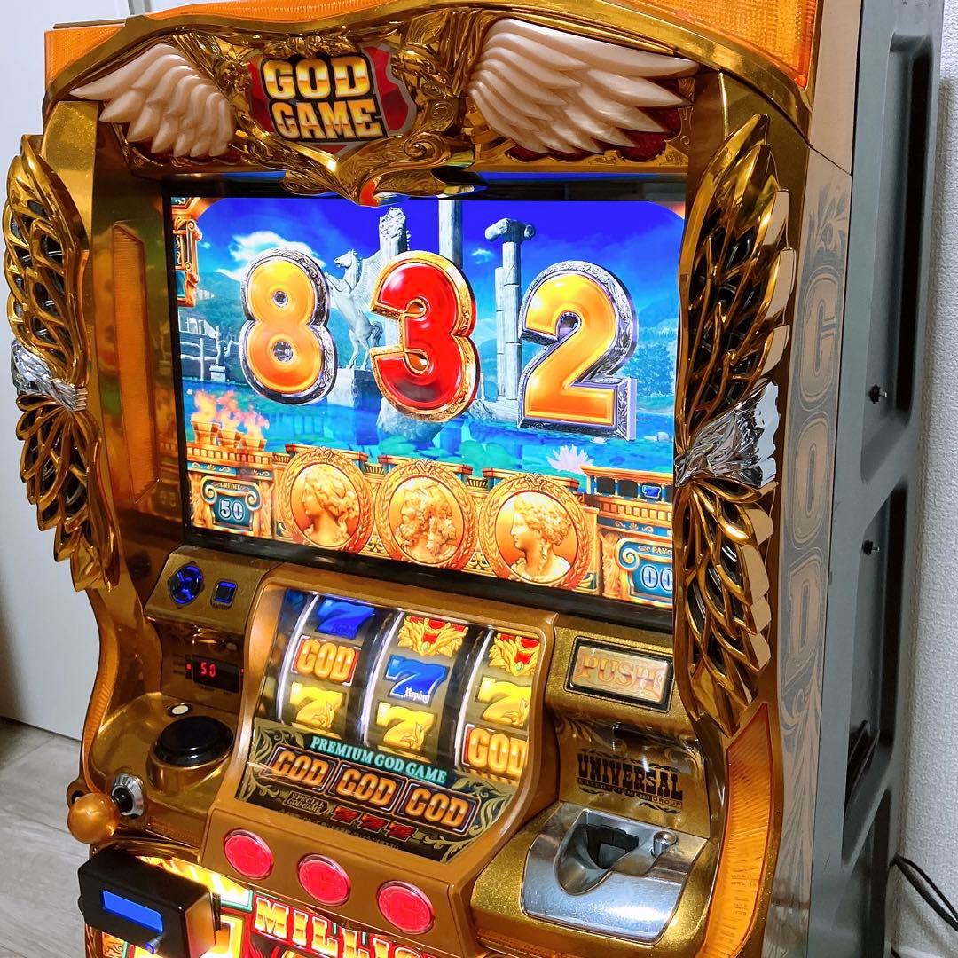 ミリオンゴッド 凱旋　スロットマシン　不要機　データカウンタ付き！