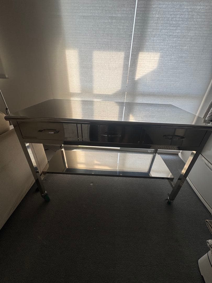 【引き出し・キャスター付き】ステンレス作業台