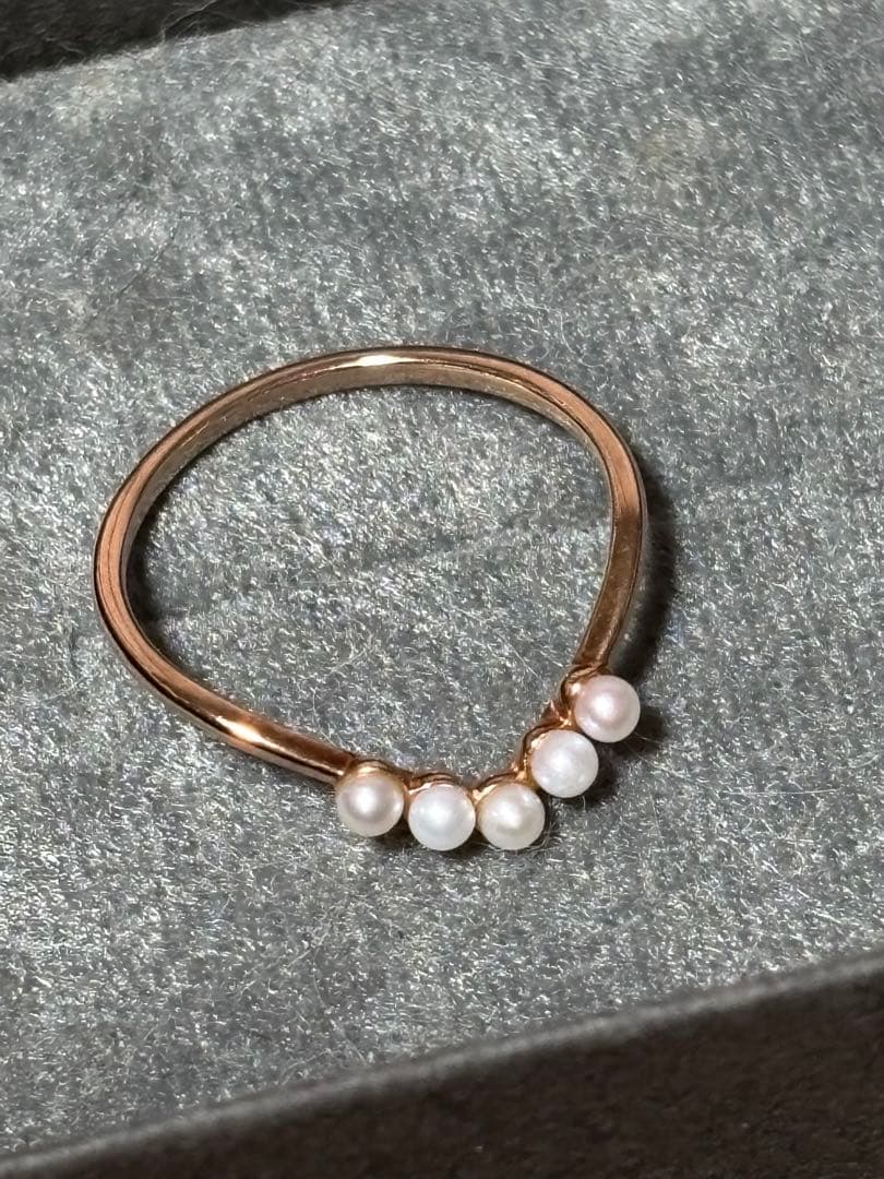 ジュエッテ　K10 パールリング　13号