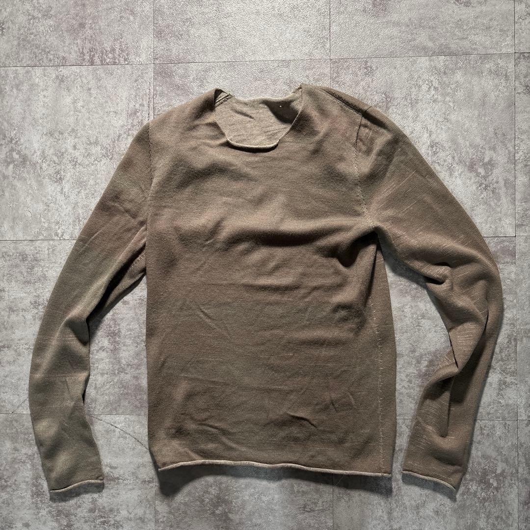 トップス label under construction reversible knit