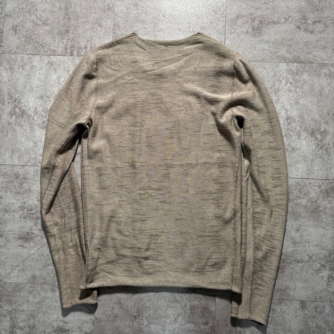 トップス label under construction reversible knit