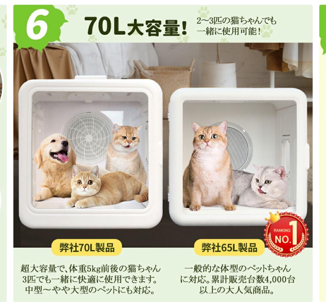 【新品・未使用】ペット用ドライヤー（65Ｌ）