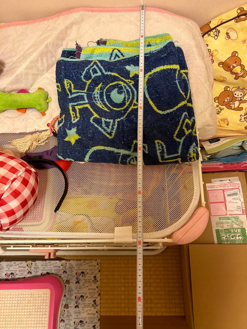 小動物用ケージ ピンク 扉付き