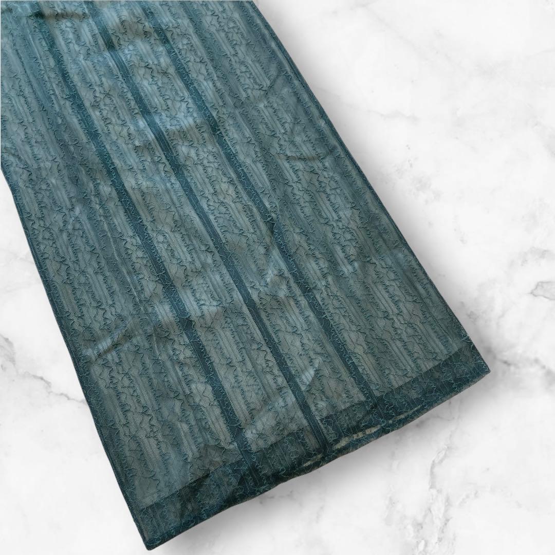 【新品】 アンドレスド　レタリングレースドレス 結婚式 パーティー　グリーン