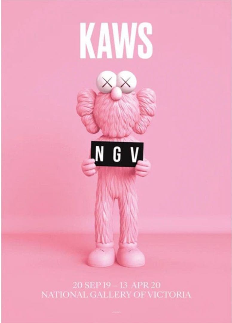 KAWS BFF PINK NGV カウズ/インテリア/アート