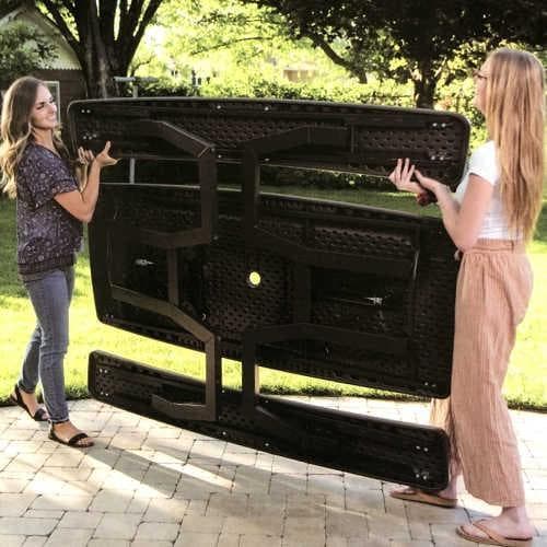 訳アリ特価LIFETIMEフレーム ピクニックテーブル折りたたみ 6人 ～ 8人