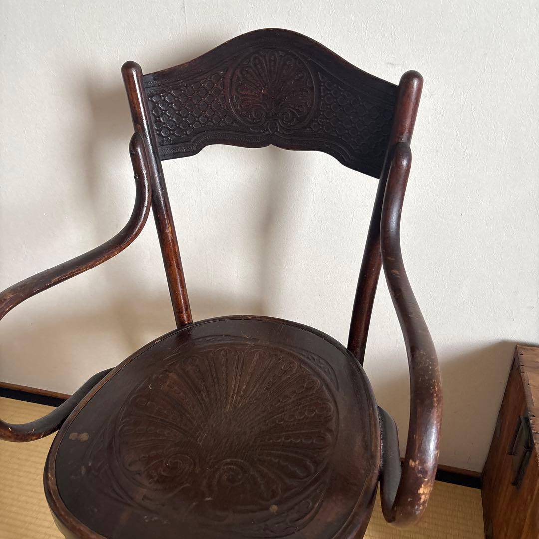 希少ベンドウッドアームチェア●曲木木製チェア●J &J.Kornビーチ材