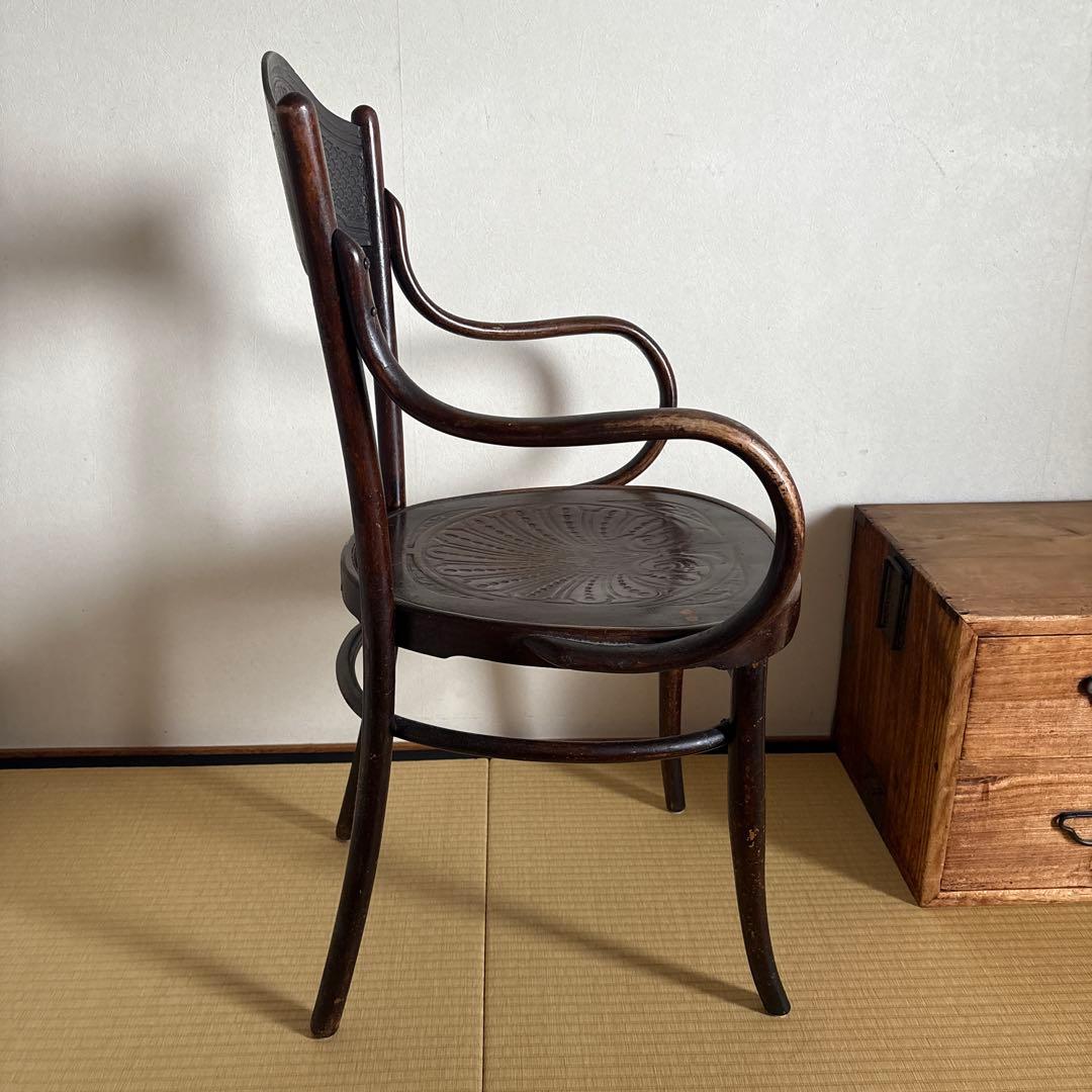 希少ベンドウッドアームチェア●曲木木製チェア●J &J.Kornビーチ材